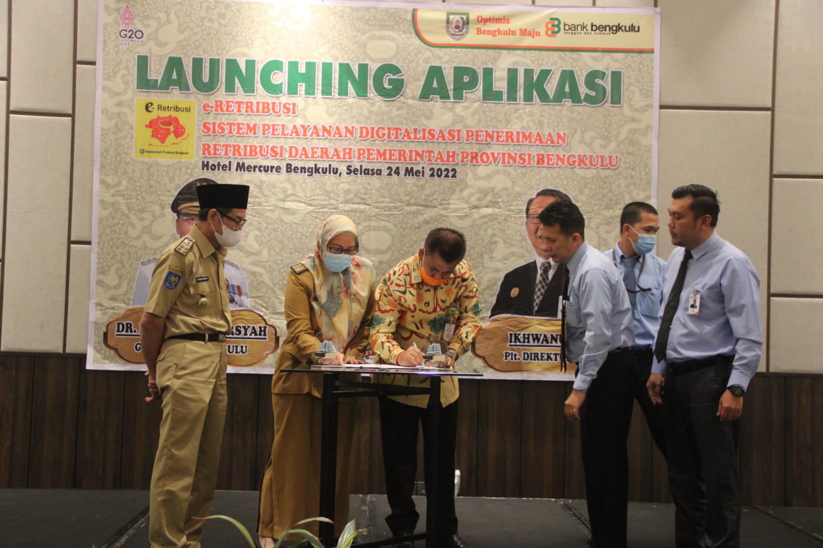 Optimalkan PAD, Pemprov Bengkulu Launching e-Retribusi