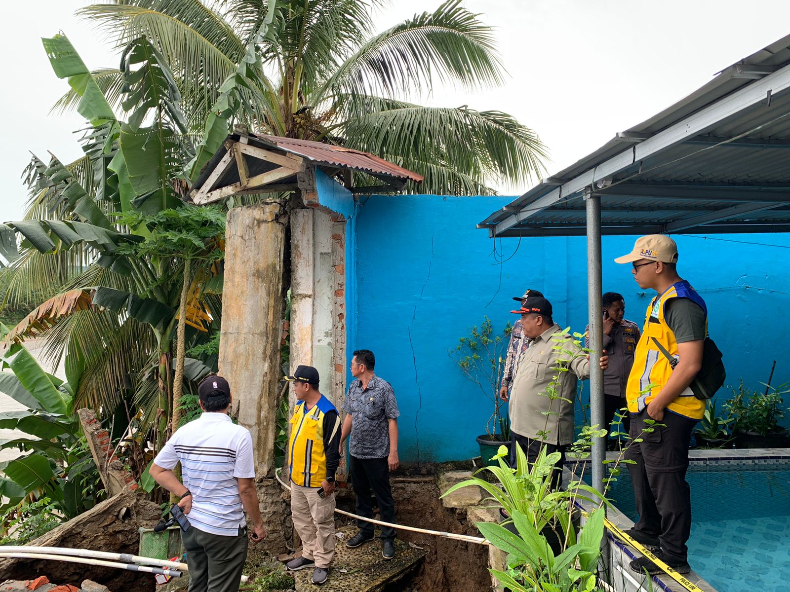 Longsor Di Kabupaten Mukomuko,BPBD Provinsi Bengkulu BWS Sumatera VII monitoring Lansung Ke lokasi