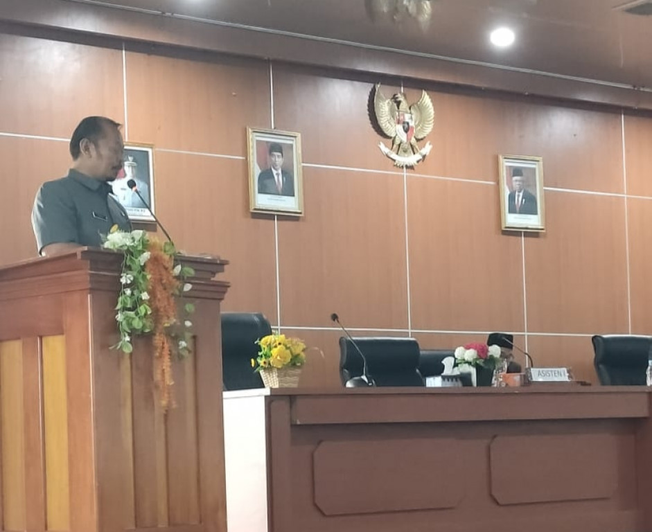 DPRD Bengkulu Tengah Gelar Rapat Paripurna Mendengar Jawaban Bupati Terhadap Pandangan Umum Fraksi-Fraksi Tentang RAPBD Tahun 2023