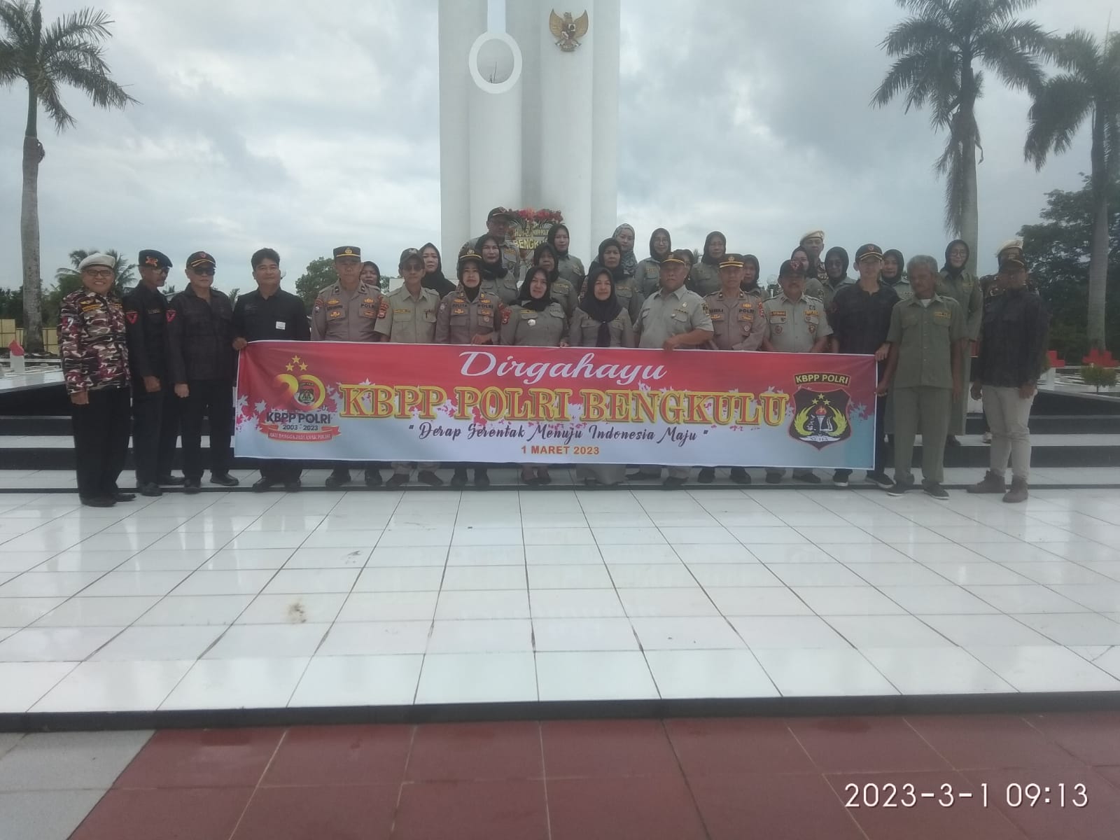 di Makam Pahlawan Balai Buntar Provinsi Bengkulu,Rabu 1Maret 2023.