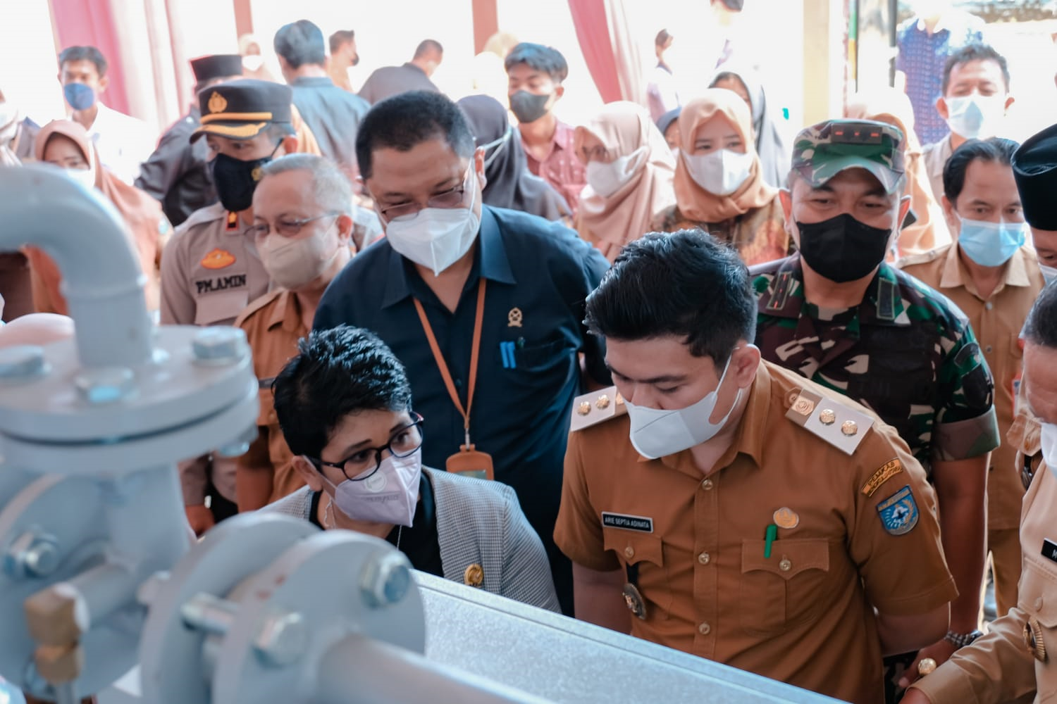 wakil bupati lounching oksigen generator dan PCR