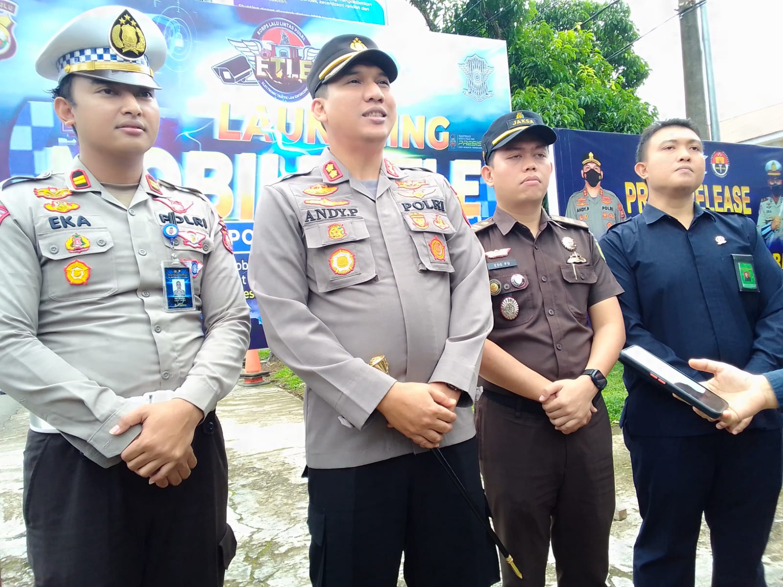 Polres Bengkulu Utara Terapkan Hukum Lalulintas Menggunakan Perangkat Elektronik Berupa kamera