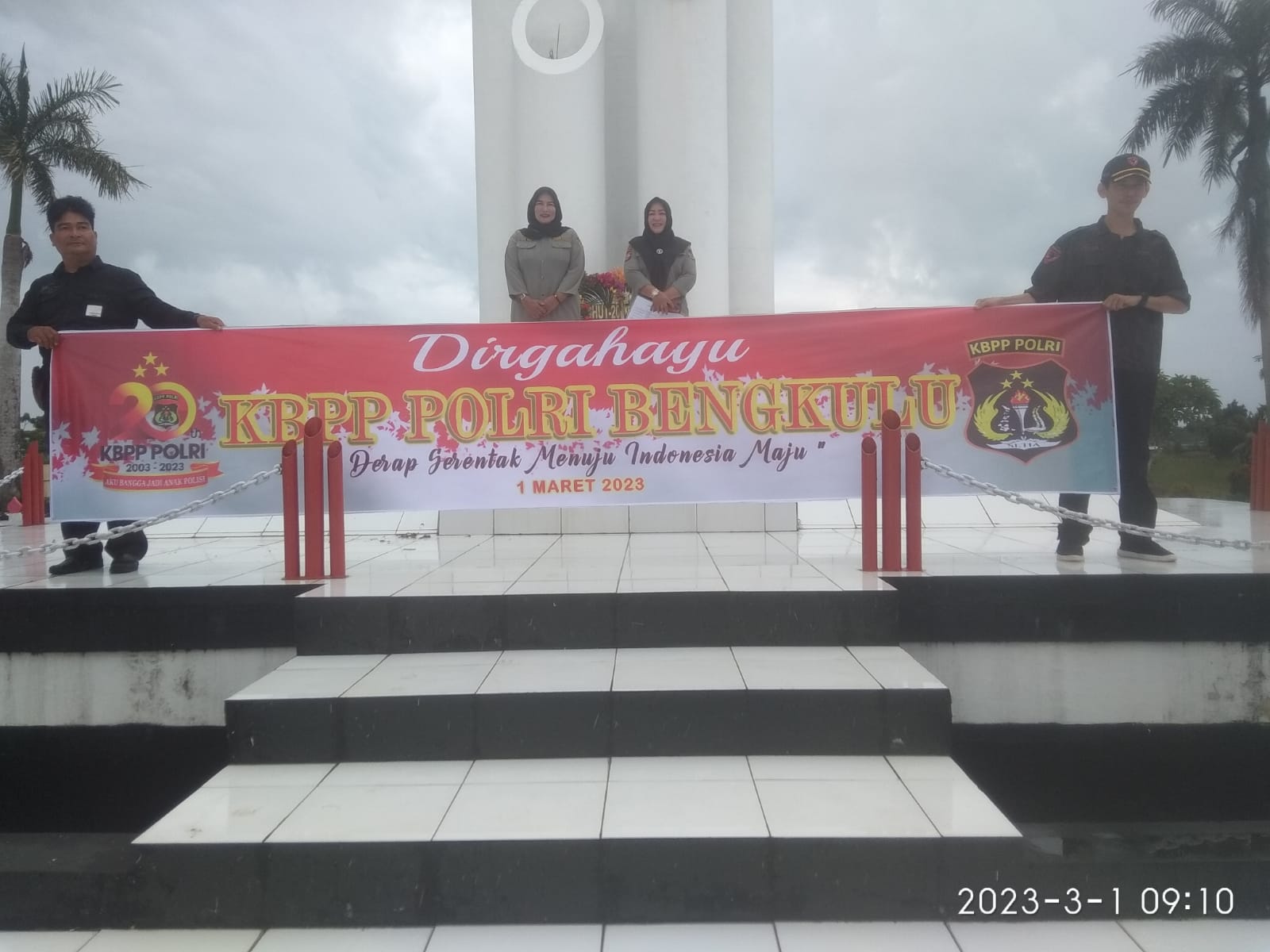 di Makam Pahlawan Balai Buntar Provinsi Bengkulu,Rabu 1Maret 2023.