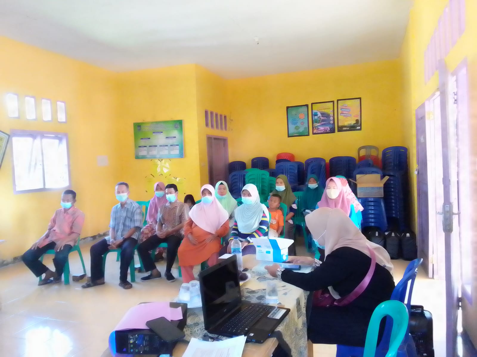 Pemerintahan Desa Talang Denau BU,Sosialisai Pencegahan Penukaran Covid - 19