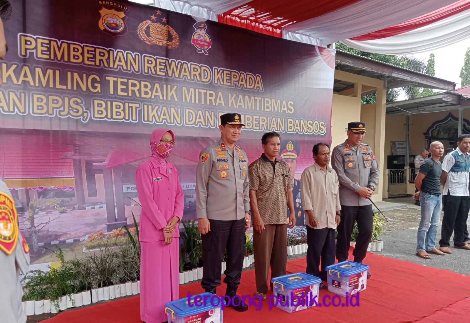 Kapolres Bengkulu Utara AKBP Andy Pramudya Wardana,S.I.K,M.M menerima kunjungan kerja Kapolda Bengkulu Irjen Pol.Drs.Armed Wijaya.MH