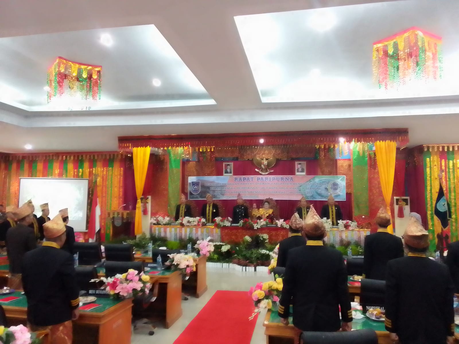 DPRD Bengkulu Utara Gelar  Paripurna istimewa  HUT Kota Arga Makmur ke 46 Tahun 2022.