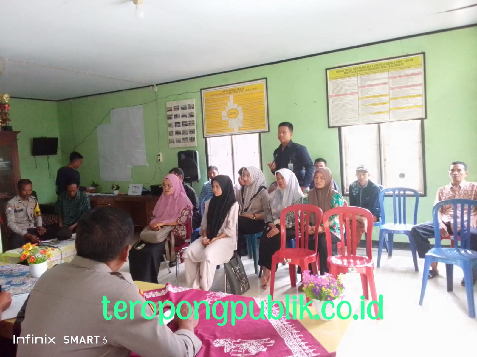 Kepala Desa Kanto Susanto S.Kom,baru melanjutkan dan menyampaikan  Pembangunan sumber air bersih 