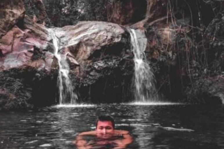 lokasi pemandian 'Bidadari Picate' yang terletak pada ketinggian 1.038 meter di atas permukaan laut.Desa Baru Manis di Kecamatan Bermani Ulu,Rabu (27/12)(ft : Gunawan teropongpublik.co.id )